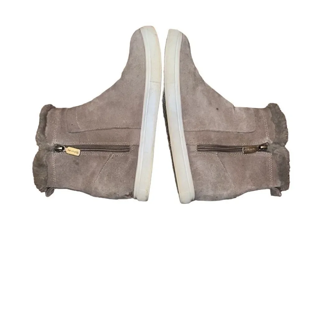Blondo Tan Suede Booties Size 7.5